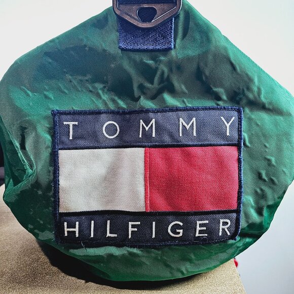 Vtg 90s Tommy Hilfiger Sailing Gear 44/840 SUPER RARE Huge Heavy Duty Duffle Bag - Picture 4 of 7